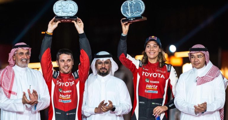 دانية عقيل.. أول سائقة عربية تتوج بطلة لكأس الشرق الأوسط باها FIA 2024