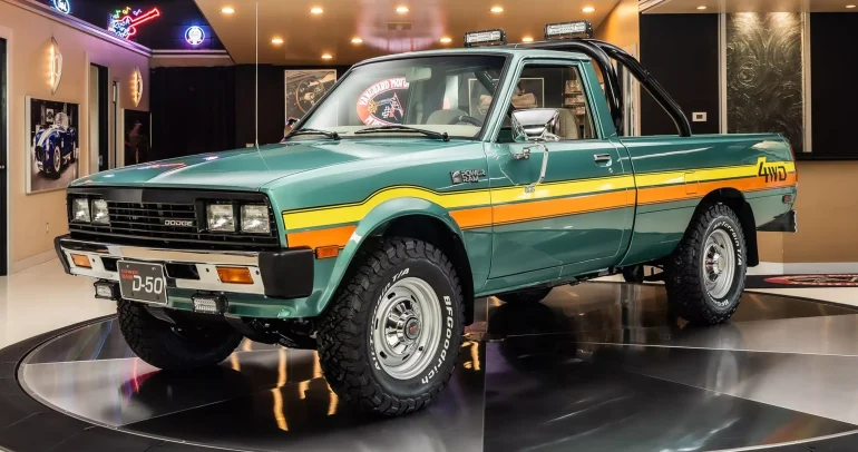 دودج رام 50 كلاسيكية بجذور ميتسوبيشي: ترميم غريب يكلف ثروة ويخطف الأنظار!