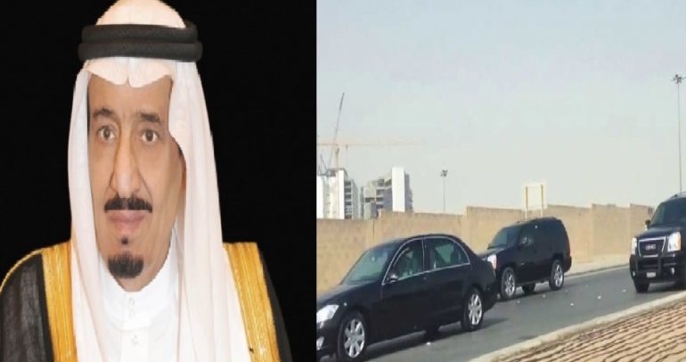 بالفيديو: هذا هو موكب الملك السعودي سلمان بن عبد العزيز
