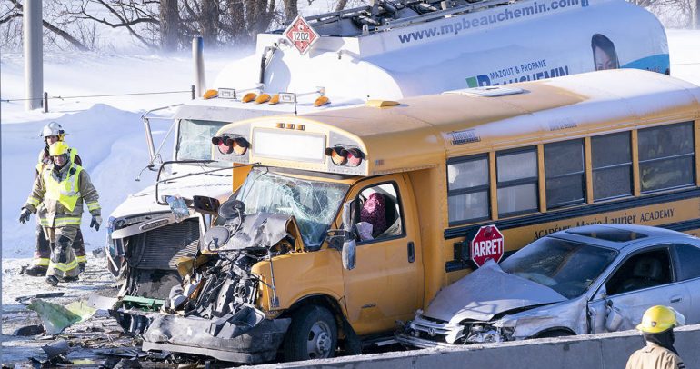 حادث سير مروع في كندا تسبب بتصادم 200 سيارة