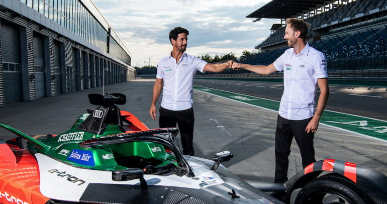 لوكاس دي جراسي ورينيه راست ينافسان في فورمولا إي مع فريق أودي