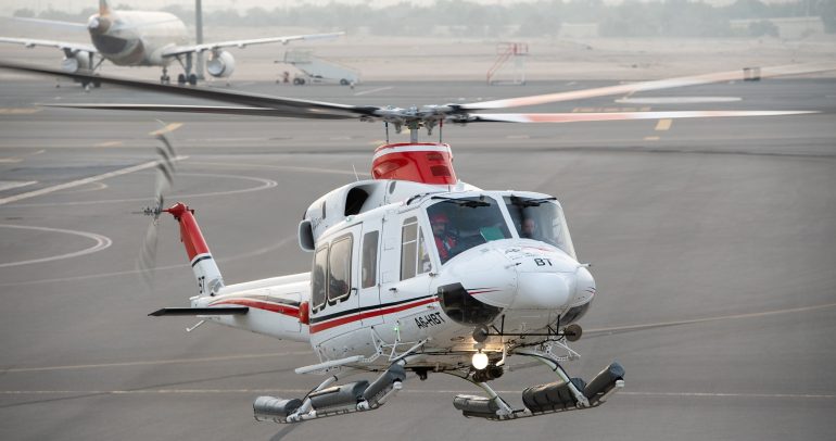 طيران أبوظبي يلعب دوراً رئيسيا في السلامة في رالي أبوظبي الصحراوي