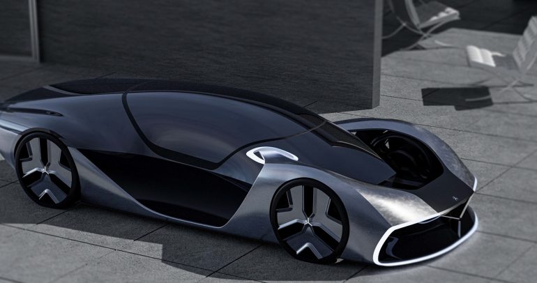 تصميم رقمي رائع لسيارة مرسيدس-بنز أكس الكهربائية المستقبلية