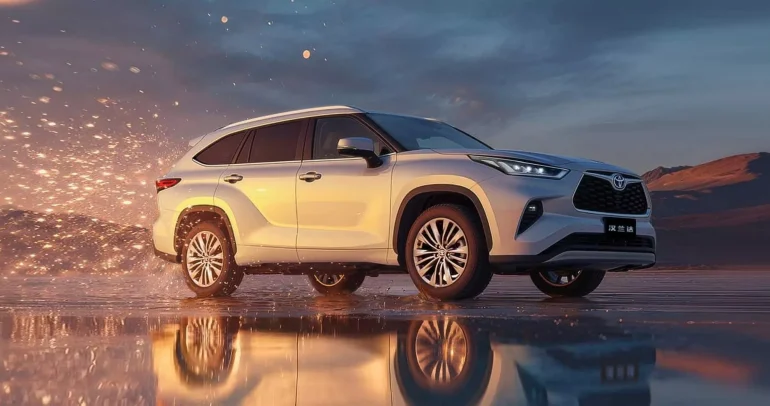تويوتا هايلاندر 2026 في الصين تحصل على شاشة أكبر وتصميم داخلي عصري