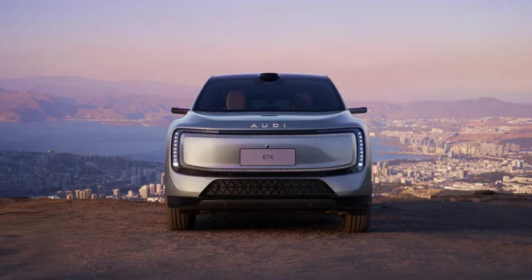 أودي E7X 2026 الكشف الكامل: SUV كهربائية أكبر من Q7 وأرخص من Q3 بقوة 670 حصاناً