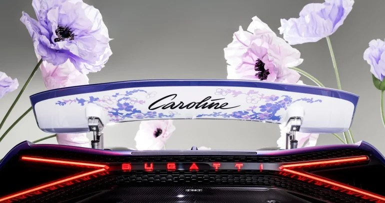 بوجاتي Mistral بتصميم مستوحى من الزهور… قصة شخصية تتحول إلى تحفة فنية