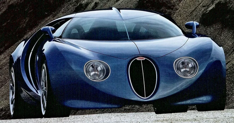 نموذج سري من بوجاتي بعيون حشرية ومحرك W18 يظهر أخيرًا بعد 20 عامًا!