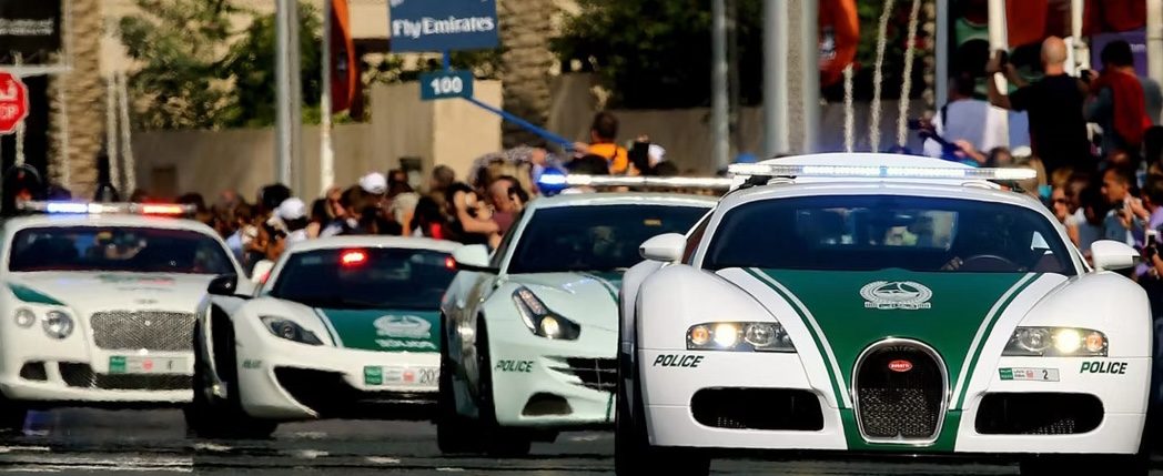 Top 5 Dubai police fastest cars