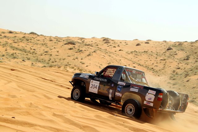 Ibrahim Al-Muhanna won the Ha'il Rally in 2014..JPG