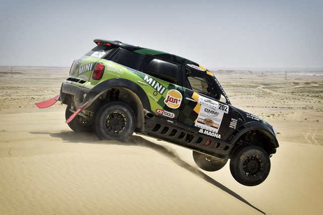Yazeed Al-Rajhi maintained second place after day two in Qatar..jpg