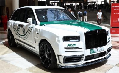 رولز رويس كولينان بتعديل مانصوري تنضم إلى أسطول شرطة دبي